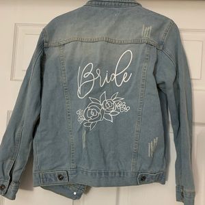Bride Jean Jacket by Event Blossom